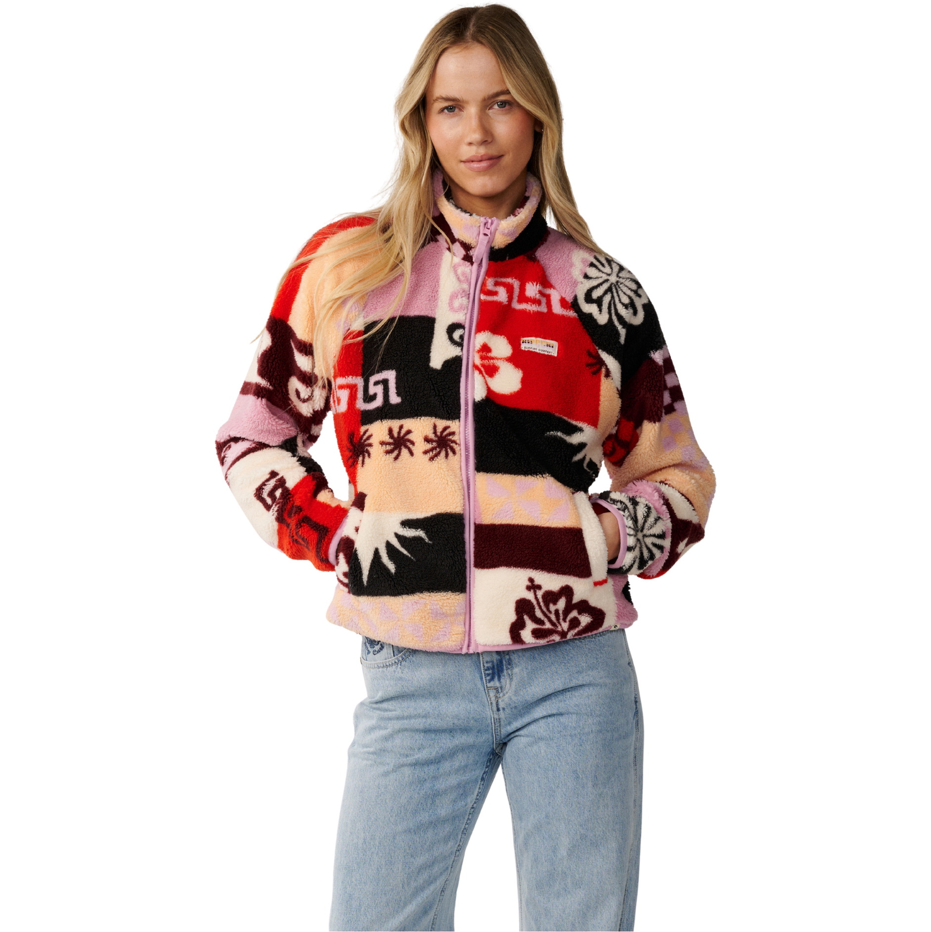 2026 Rip Curl Dames Feestpakket Rits Door Polar Fleece 0EGWFL - Multi